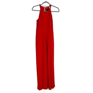 Banana Republic Red Jumpsuit, High Neck, Dressy Jumpsuit, Sleeveless,‎ Size 2